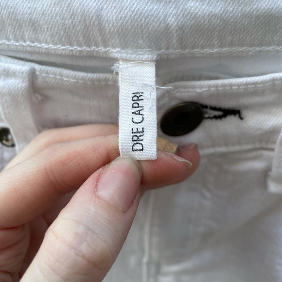 Rag & Bone Ankle Dre Capri Distressed White Skinny Jeans - Picture 8 of 14